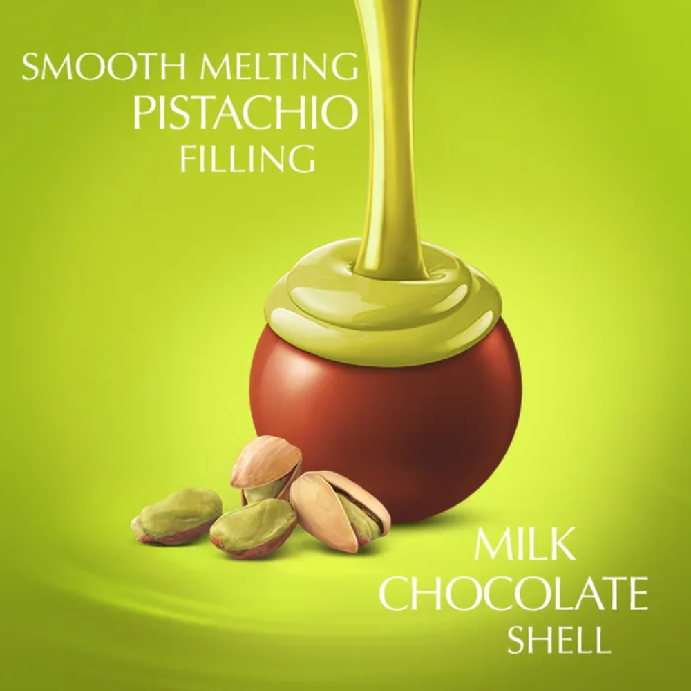 Lindt LINDOR Pistachio Milk Chocolate Truffles 200g - Image 2