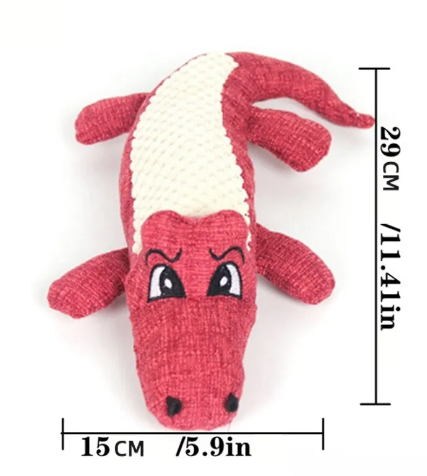 Chew Toy for pet Plush Alligator Shape with sound