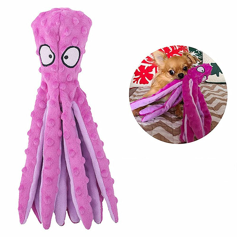 Plush Squeaky Dog Toys Octopus - Image 4