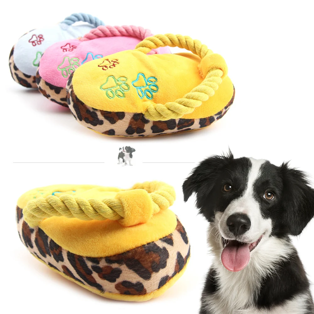 Funny Pet Dog Toys Plush Slippers - Image 2