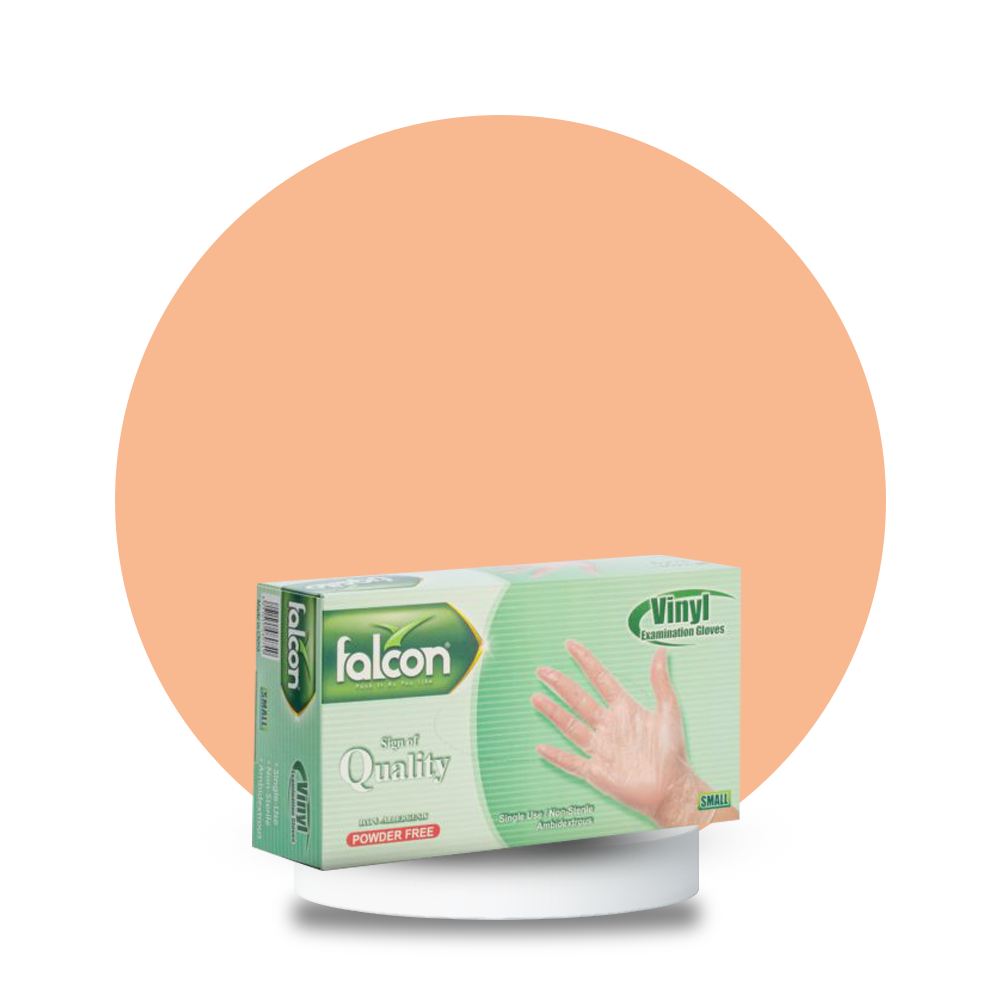 Vinyl Powder Free Examination Gloves by Falcon