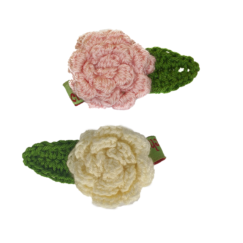 Small Floral Crochet Pin by Florchet