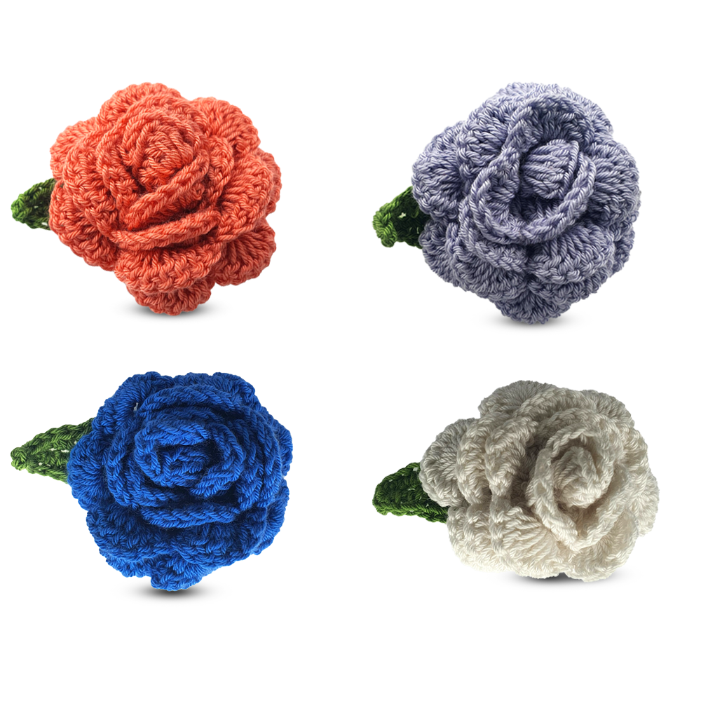 Medium Floral Crochet Pin by Florchet