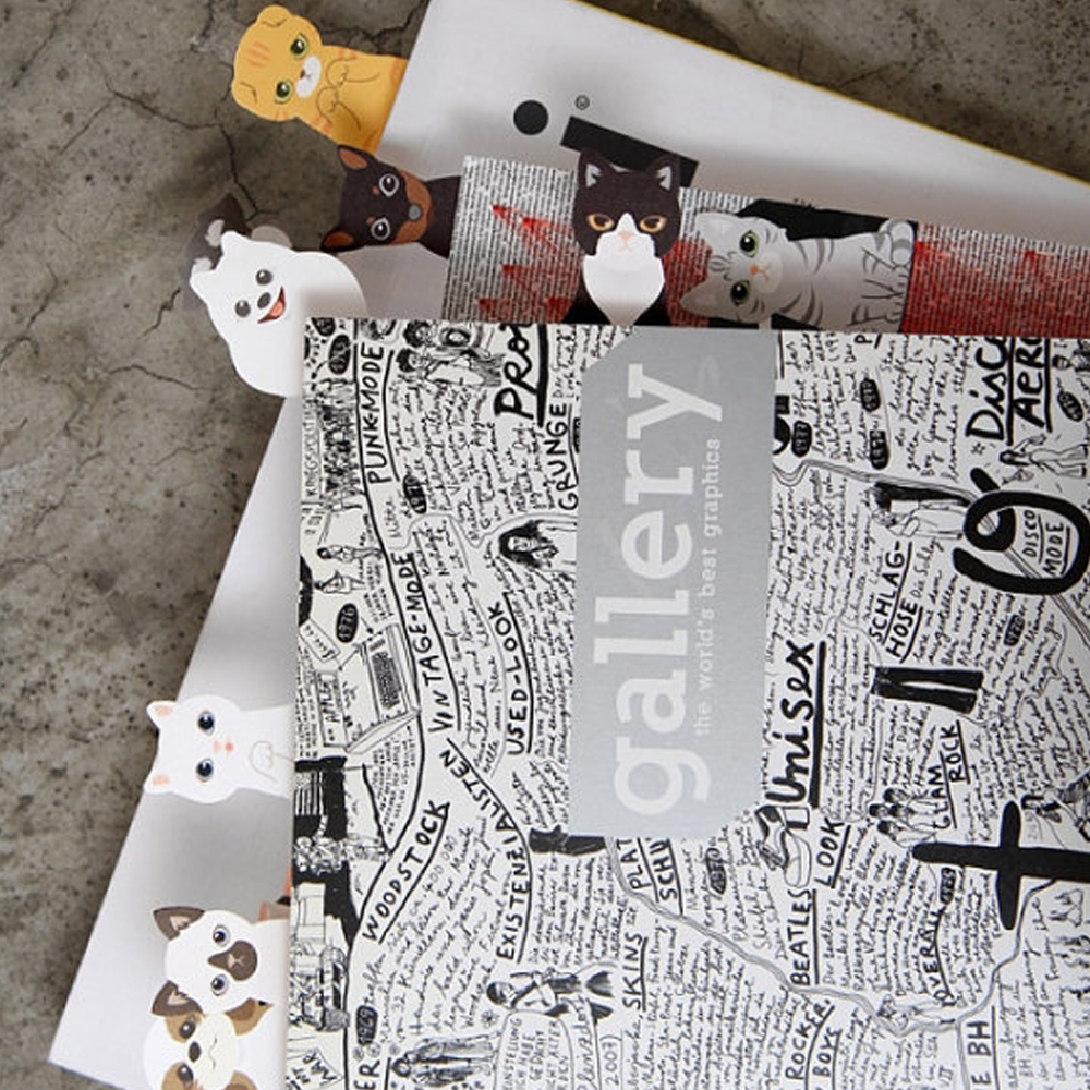 Kitty Sticky Notes & Bookmarks (5 Types) - Image 4